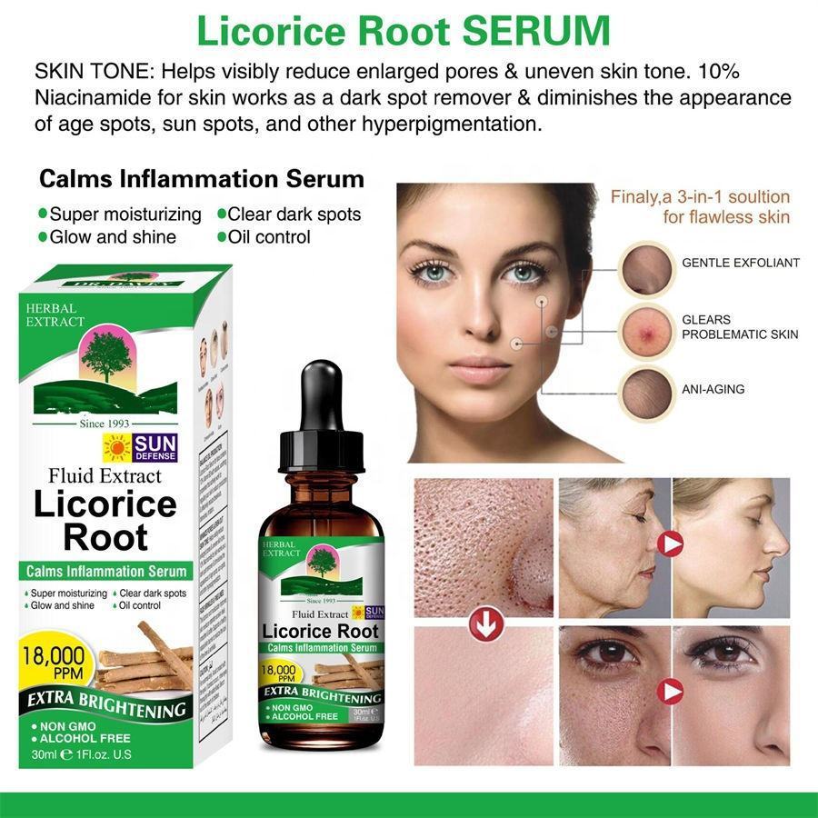 Cosmetic Facial Skin Care Licorice Root Fluoride Cosmetic Facial Skin Care Licorice Root Fluoride